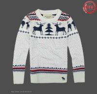 heren abercrombie and fitch crewneck truien blauw rood pattern wit Outlet Groningen 1ymjc544